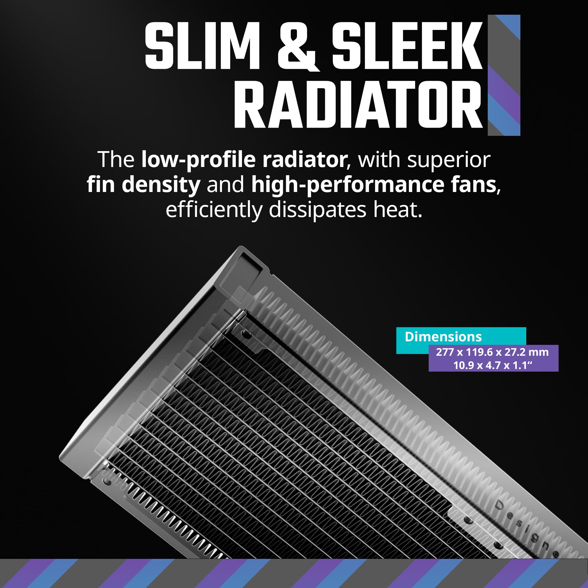 Cooler Master 240 Atmos High Performance Close-Loop AIO Liquid Cooler, R9|i7 Dual Chamber Pump, Customize Cover, Sickleflow Edge PWM, aRGB Lighting, AMD Ryzen AM5|4, Intel LGA 1851|1700 Platform - Image 10