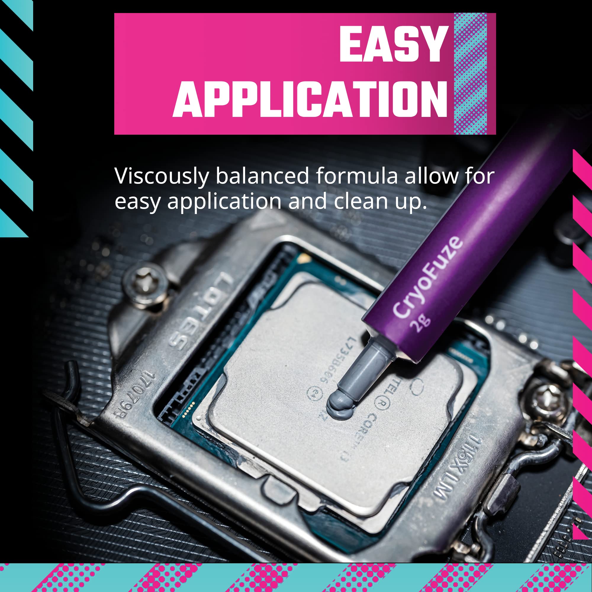 Cooler Master CryoFuze Premium Performance Thermal Paste, Nanoparticles, | 2 Grams | Thermal Compound (for GPU, CPU, Consoles, Laptops Graphics Cards, Heat Sinks) - Image 6