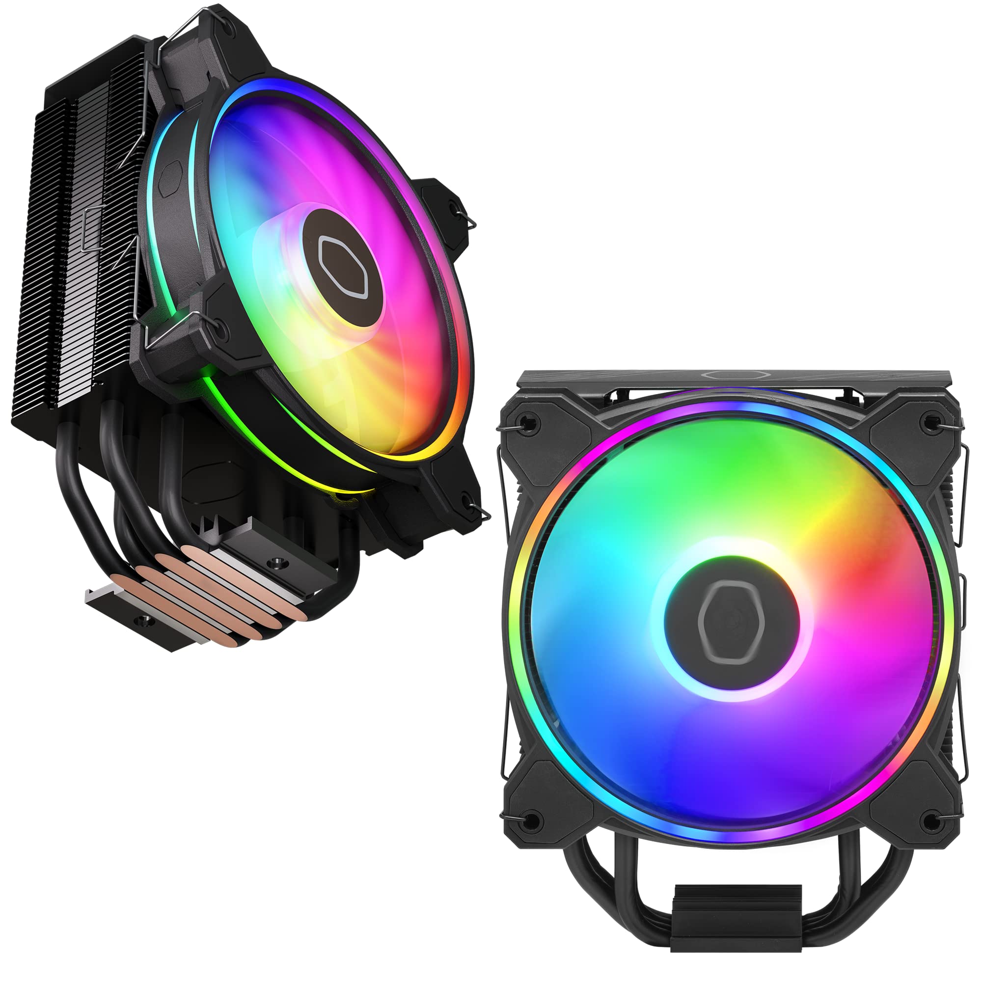 Cooler Master Hyper 212 Halo ARGB CPU Air Cooler – 120mm High Performance PWM Fan, 4 Copper Heat Pipes, Sleek Design Top Cover, Low Noise & Easy Installation, AMD AM5/AM4 & Intel LGA 1851/1700, Black - Image 12