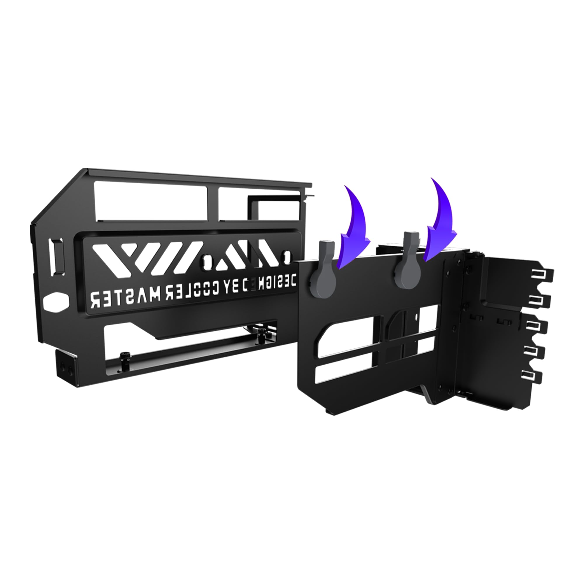 Cooler Master MasterAccessory Vertical GPU Card Holder Kit V3 Black, Premium Riser Cable PCI-E 4.0 x16-165mm, PCIe 3.0 Compatible, Adjustable Length for E-ATX|ATX|Micro ATX Case (MCA-U000R-KFVK03) - Image 13