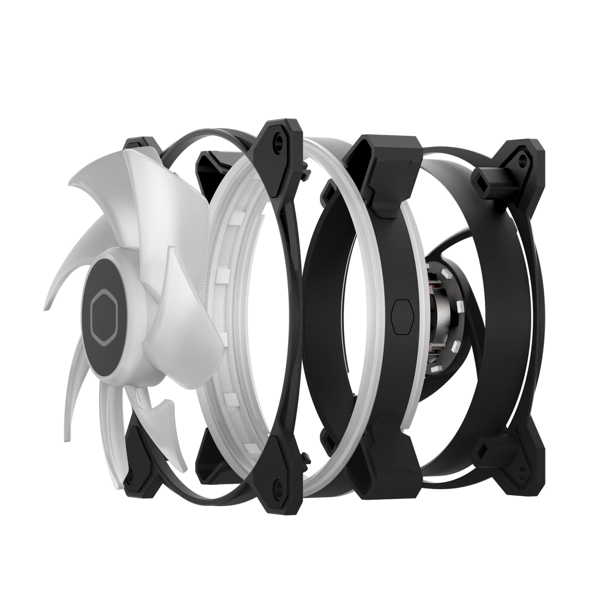 Cooler Master MF120 Halo² 3in1 PC Case|Liquid Cooler|Air Cooler Fan, 120mm Fan, Dual-Loop aRGB Rings, Dynamic PWM 2,050 RPM, Air Balance Blades, aRGB Lighting, Hybrid Frame - Image 13